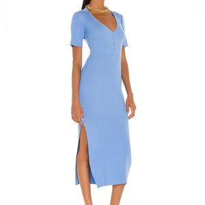 Multi-Tone Knit Dress in Cornflower NWT